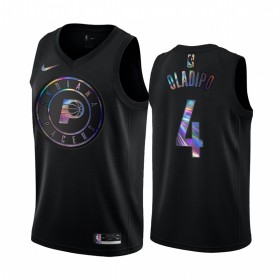 Camiseta Hombre NBA Indiana Pacers Victor Oladipo 4 Iridescent HWC Collection Swingman